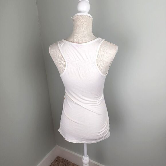 ZOY ESTILLO WOMEN'S SLEEVELESS TOP T BACK WITH GOLD EMBELLISHMENTS SIZE MEDIUM - Picture 4 of 6